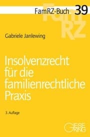Cover von Insolvenzrecht für die familienrechtliche Praxis