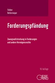 Cover von Forderungspfändung