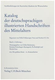 Cover von Katalog der deutschsprachigen illustrierten Handschriften des Mittelalters Band 7, Lfg. 5