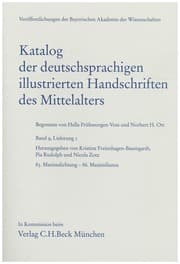 Cover von Katalog der deutschsprachigen illustrierten Handschriften des Mittelalters Band 9, Lfg. 1