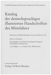 Cover von Katalog der deutschsprachigen illustrierten Handschriften des Mittelalters Band 10, Lfg. 3