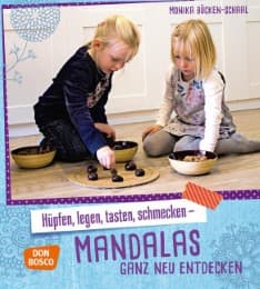 Cover von Hüpfen, legen, tasten, schmecken - Mandalas ganz neu entdecken