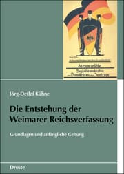 Cover von Die Entstehung der Weimarer Reichsverfassung