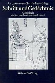 Cover von Schrift und Gedächtnis