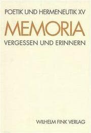 Cover von Memoria. Vergessen und Erinnern