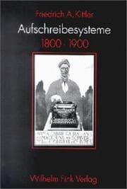 Cover von Aufschreibesysteme 1800-1900