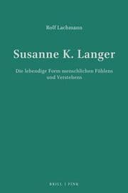 Cover von Susanne K Langer