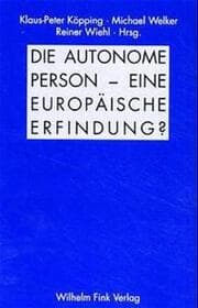 Cover von Die autonome Person - eine europäische Erfindung?