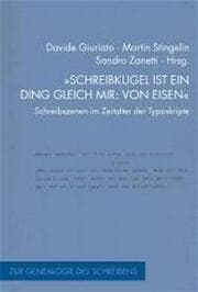 Cover von 'Schreibkugel ist ein Ding gleich mir: von Eisen'