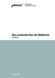 Cover von Der poetische Text als Bildkritik