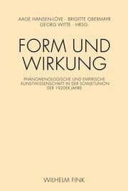 Cover von Form und Wirkung