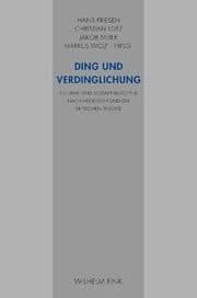 Cover von Ding und Verdinglichung