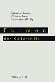 Cover von Formen der Kulturkritik