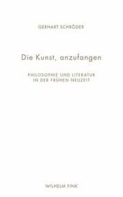 Cover von Die Kunst, anzufangen