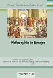 Cover von Philosophie in Europa