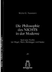 Cover von Die Philosophie des Nichts in der Moderne