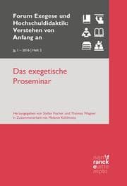 Cover von Das exegetische Proseminar