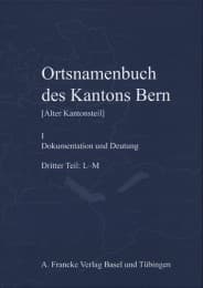 Cover von Ortsnamenbuch des Kantons Bern I