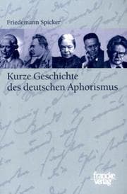 Cover von Kurze Geschichte des deutschen Aphorismus