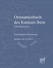 Cover von Ortsnamenbuch des Kantons Bern. Teil 6 (Se-Di/Ti)