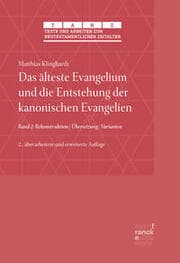 Cover von Das älteste Evangelium und die Entstehung der kanonischen Evangelien
