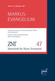 Cover von ZNT - Zeitschrift für Neues Testament 2021, Heft 47