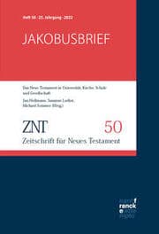 Cover von ZNT - Zeitschrift für Neues Testament 25. Jahrgang, Heft 50 (2022)