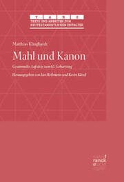 Cover von Mahl und Kanon