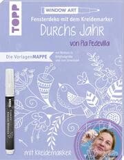 Cover von Fensterdeko mit dem Kreidemarker - Durchs Jahr, Die Vorlagenmappe
