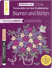 Cover von Vorlagenmappe Fensterdeko mit dem Kreidemarker - Blumen und Blüten