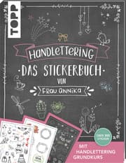 Cover von Handlettering - Das Stickerbuch von Frau Annika