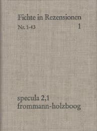 Cover von J. G. Fichte in zeitgenössischen Rezensionen