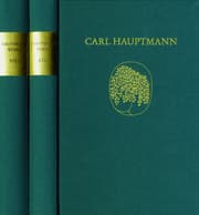 Cover von Carl Hauptmann: Sämtliche Werke / XVI, 1-2: Briefe II