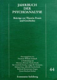 Cover von Jahrbuch der Psychoanalyse 44