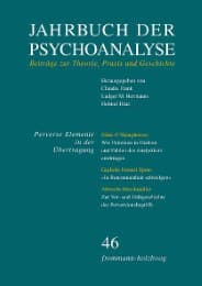 Cover von Jahrbuch der Psychoanalyse 46: Perverse Elemente in der Übertragung