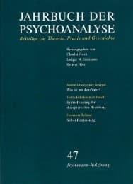 Cover von Jahrbuch der Psychoanalyse 47