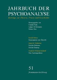 Cover von Jahrbuch der Psychoanalyse 51