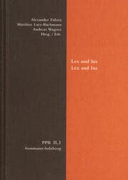 Cover von Lex und Ius/Lex and Ius