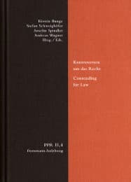 Cover von Kontroversen um das Recht/Contending for Law - Beiträge zur Rechtsbegründung von Vitoria bis Suárez/Arguments about the Foundation of Law from Vitoria to Suárez