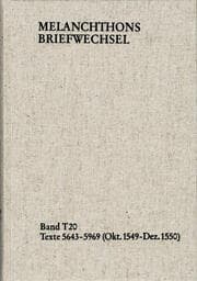 Cover von Texte 5643-5969 (Oktober 1549-Dezember 1550)