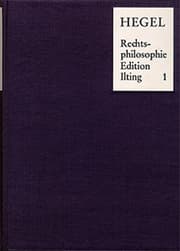 Cover von Georg Wilhelm Friedrich Hegel: Vorlesungen über Rechtsphilosophie (1818-1831)