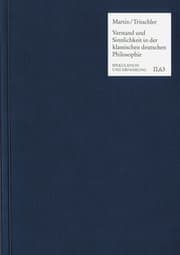 Cover von Verstand und Sinnlichkeit in der klassischen deutschen Philosophie