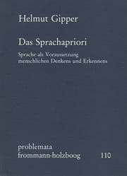 Cover von Das Sprachapriori. Sprache als Voraussetzung menschlichen Denkens und Erkennens