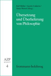 Cover von Übersetzung und Überlieferung von Philosophie