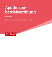 Cover von Apothekenbetriebsordnung