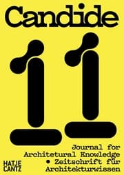 Cover von Candide. Journal for Architectural Knowledge