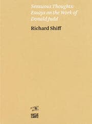 Cover von Richard Shiff. Sensuous Thoughts