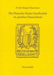 Cover von Die Deutsche Dante-Gesellschaft im geteilten Deutschland