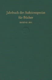 Cover von Jahrbuch der Auktionspreise für Bücher, Handschriften und Autographen