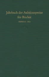 Cover von Jahrbuch der Auktionspreise für Bücher, Handschriften und Autographen